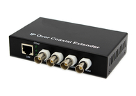 동축 컨버터 10 / 100Mbps 1 LAN 포트 1.5 킬로미터에 대한 4 BNC 공항 IP