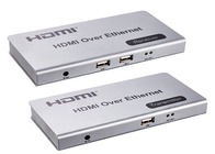 USB 오디오와 CAT5 / CAT6 케이블 120m HDMI KVM 교수와 IP 1080P 에 마이크