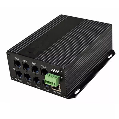 8ch 전화 1ch 데이터 RS232/485와 10/100M FC 20 킬로미터 이더넷 미디어 컨버터