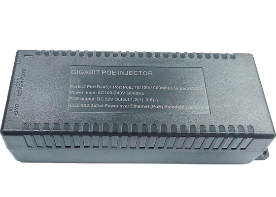 30W 기가비트 포 주입기 Ieee 802.3af/At/Bt 전력 오버 이더넷 엔드 스판 Pse
