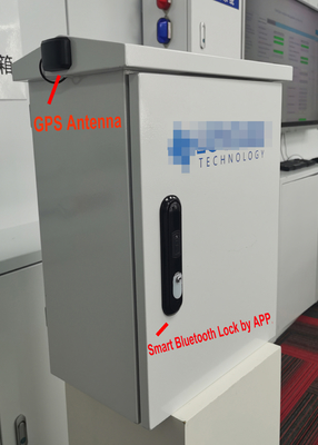 온도 조절 팬과 스마트 IOT 박스 지능형 4G 모듈 블루투스 잠금