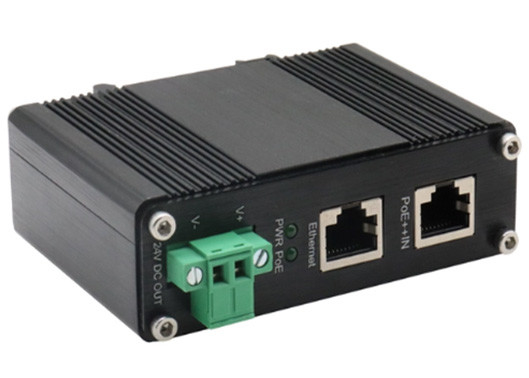 Din Rail 산업용 기가비트 POE 주입기 802.3bt 95W PoE 스플리터 24VDC