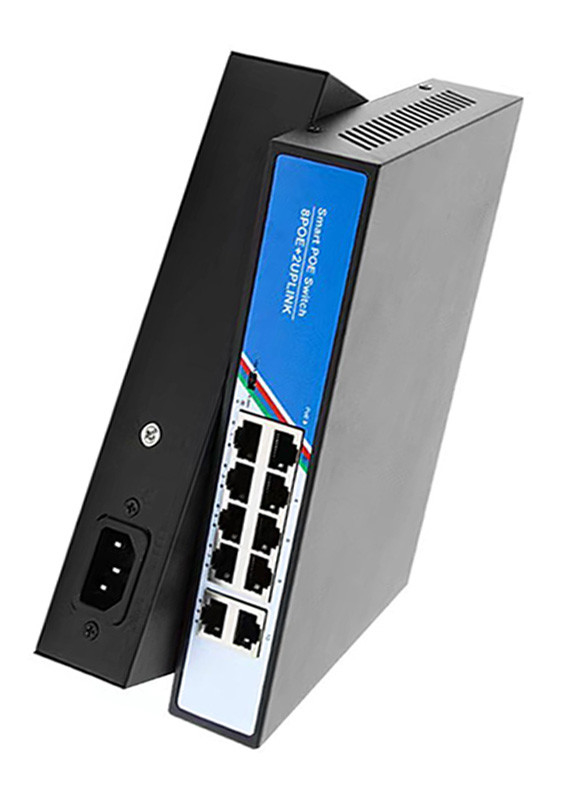 100 / 250m 10 / 100Mbps 8+2 POE 스위치, IP 사진기 이더네트 네트워크 스위치