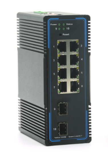 운영된 10GB 이더넷 섬유 포는 2 10GB SFP+ 슬롯과 8곳 기가비트 포 공항을 바꿉니다
