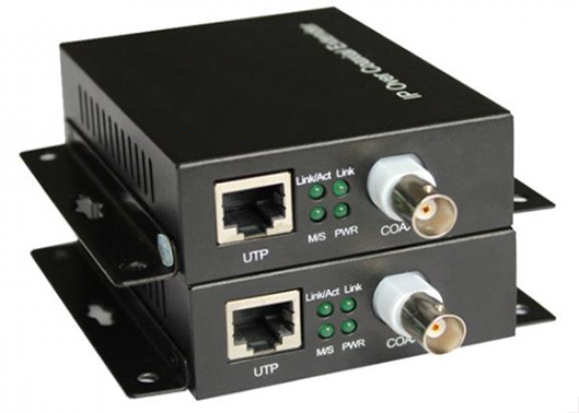 IP 오버 코아시얼 확장기 10/100mbps 1.5km 1 이더넷 및 1 BNC 포트 오버 코아시얼 케이블