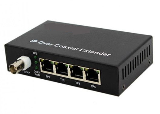 10/100Mbps IP 코아시얼 확장기 2KM 1 BNC 및 4 이더넷 포트