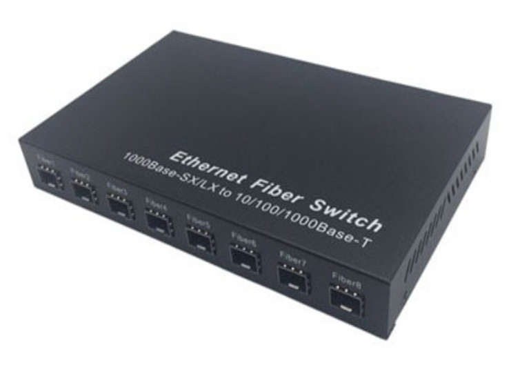 기가비트 섬유 SFP 스위치 1.25Gbps 8 SFP 섬유 포트와 2 RJ45 포트