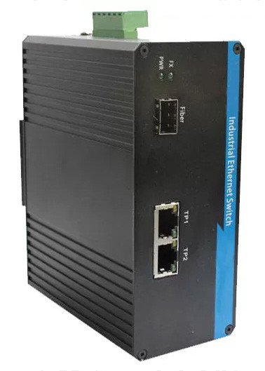 산업용 이더넷 섬유 스위치 1 포트 100BASE SFP + 2 포트 10 / 100BASE-T