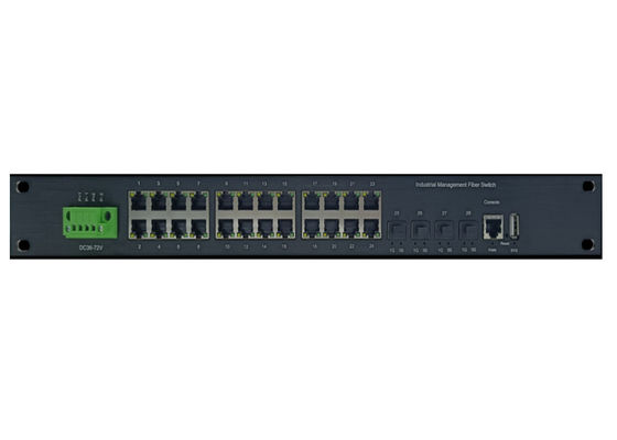 관리 산업 이더넷 스위치 24 10/100/1000Base-T ((X) 포트 및 4 10G SFP+ 포트